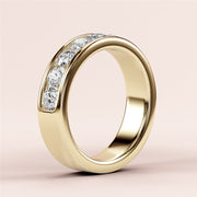 1.00 TCW Round Cut Lab Grown Diamond Wedding Band Gift For Her Mapple Gems